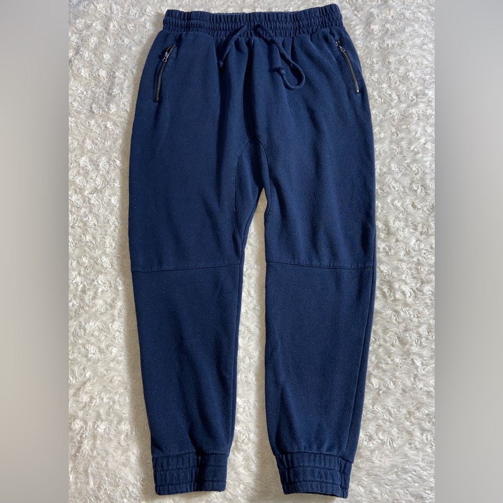 Cotton On All Over Silver Sparkle Navy Zippy Joggers L Large